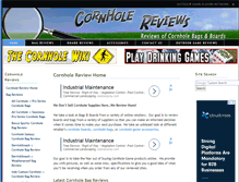 Tablet Screenshot of cornholereviews.com